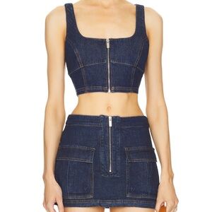 Amanda Uprichard Blue Denim Set